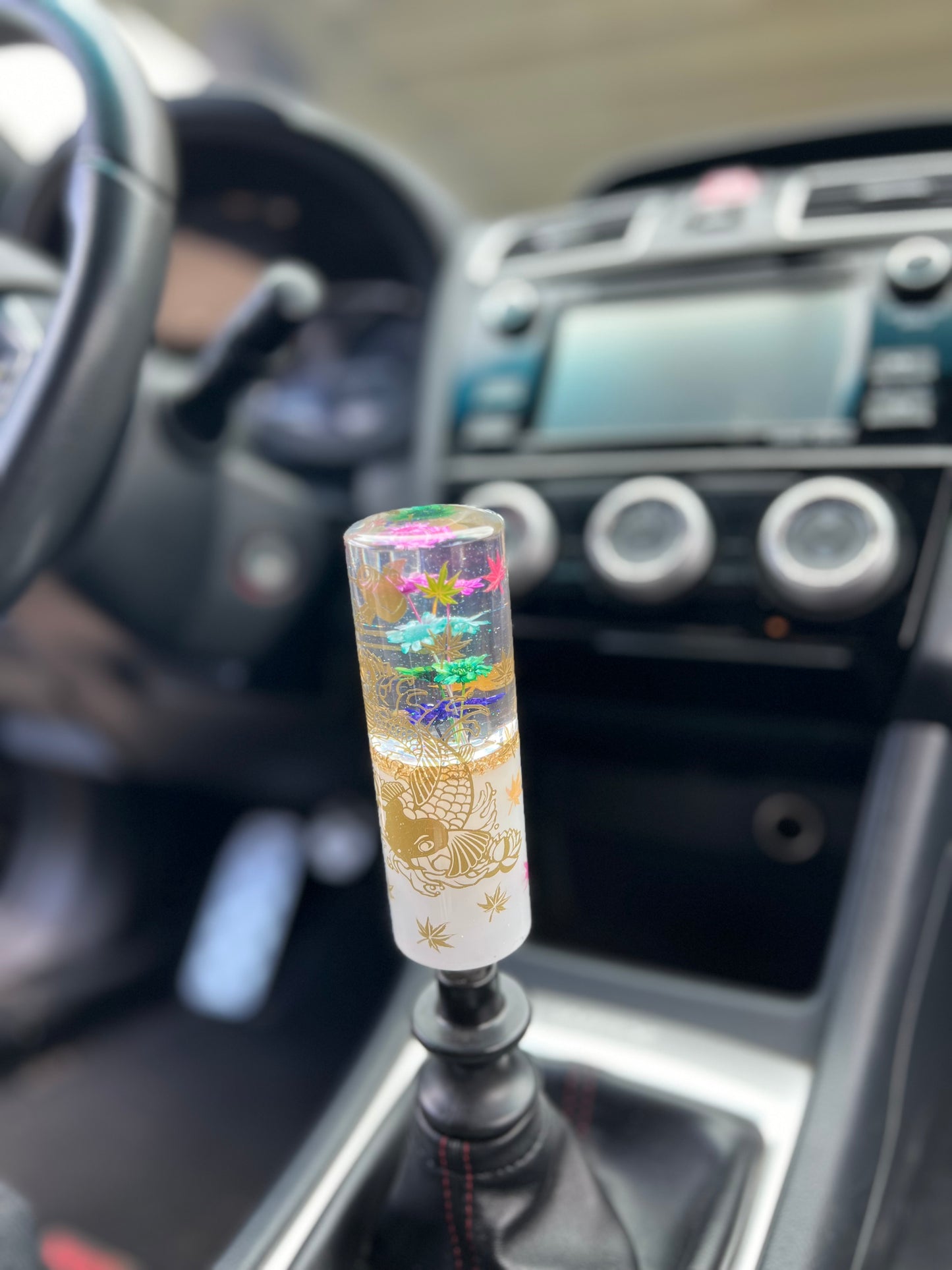 Golden Koi Underwater Shift Knob